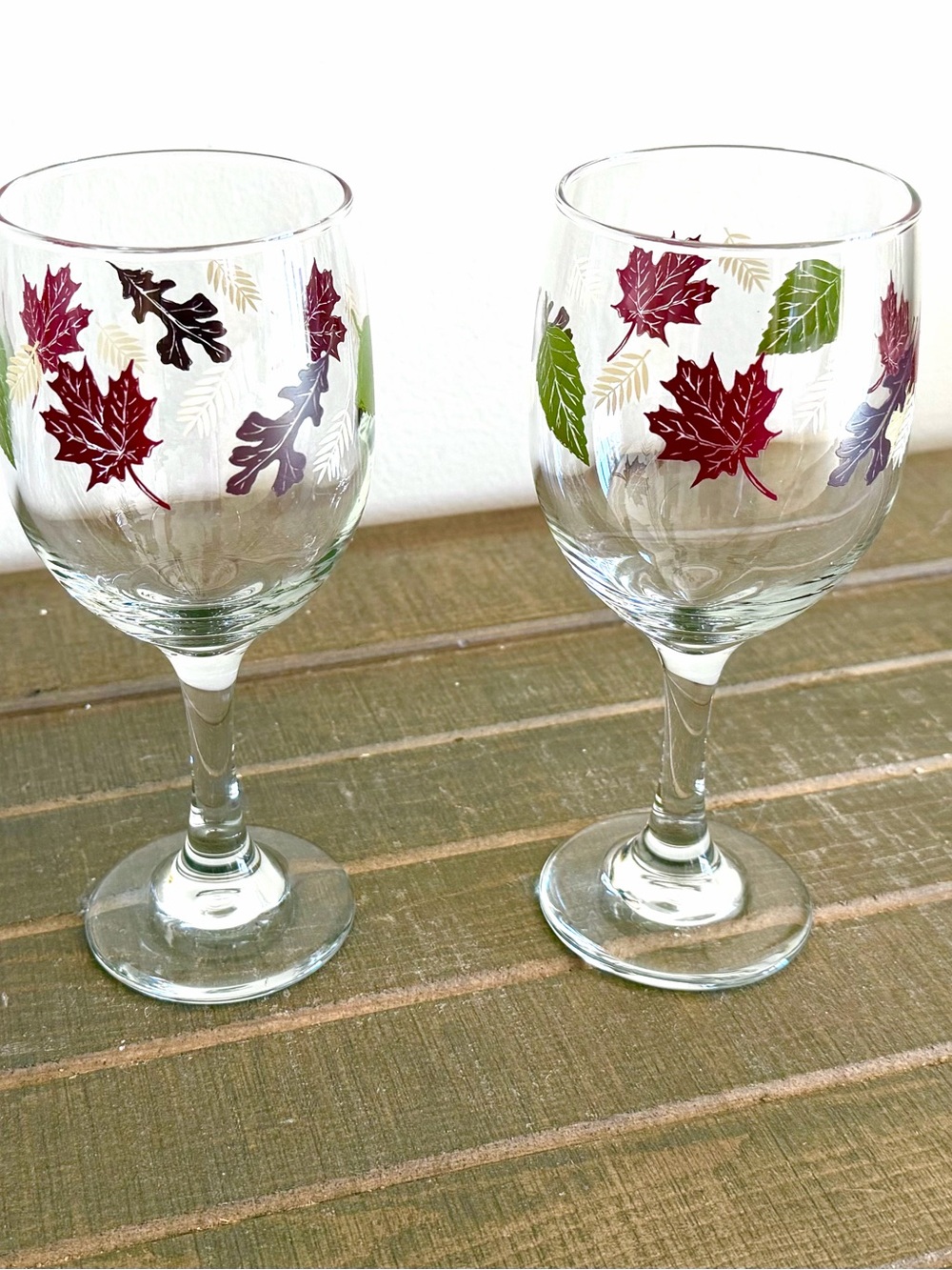 Libby Autumn Wine Glasses Set of 2 PERFECT